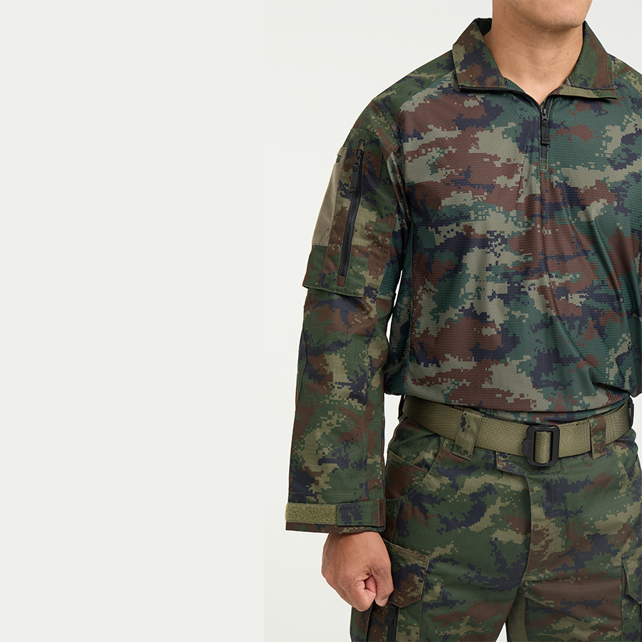 Valor PX - NATIVE COMBAT SHIRT, camouflage combat shirt, navy
