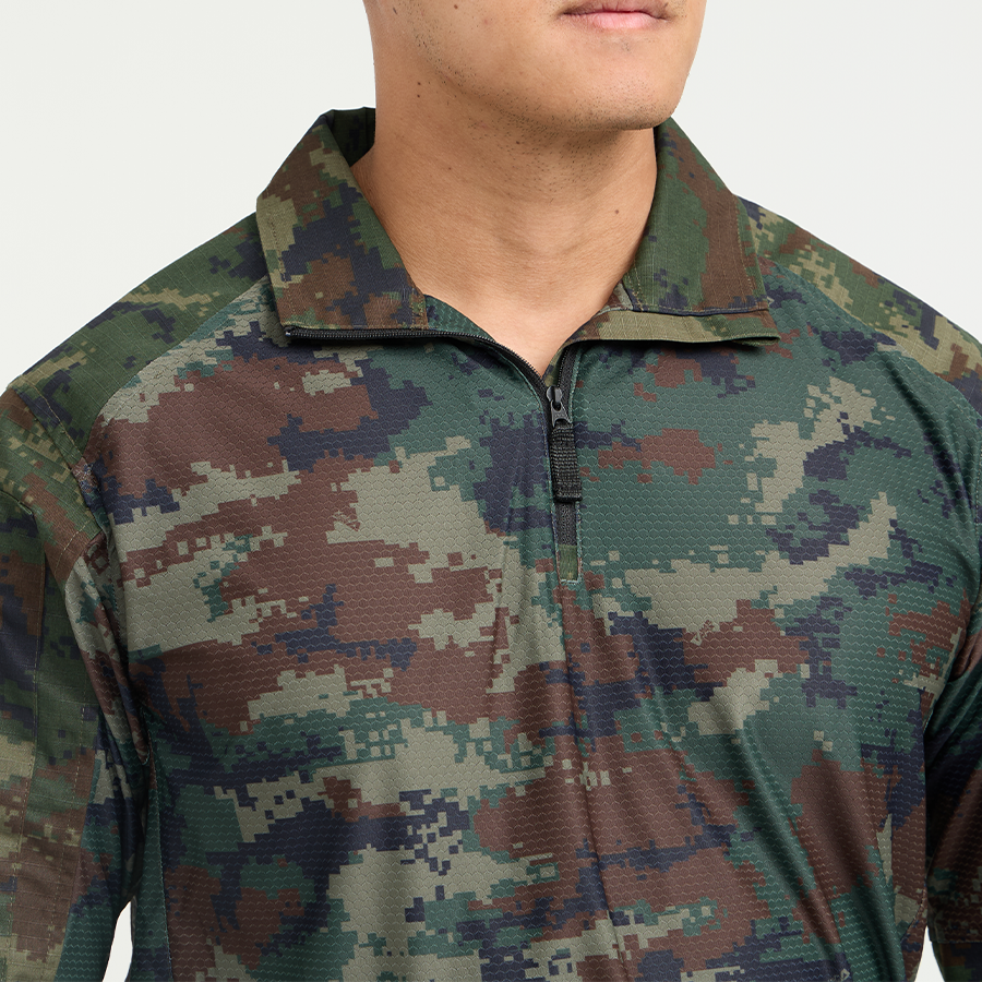 Valor PX - NATIVE COMBAT SHIRT, camouflage combat shirt, navy