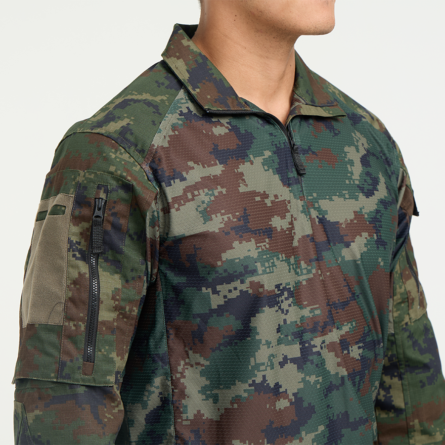 Valor PX - NATIVE COMBAT SHIRT, camouflage combat shirt, navy