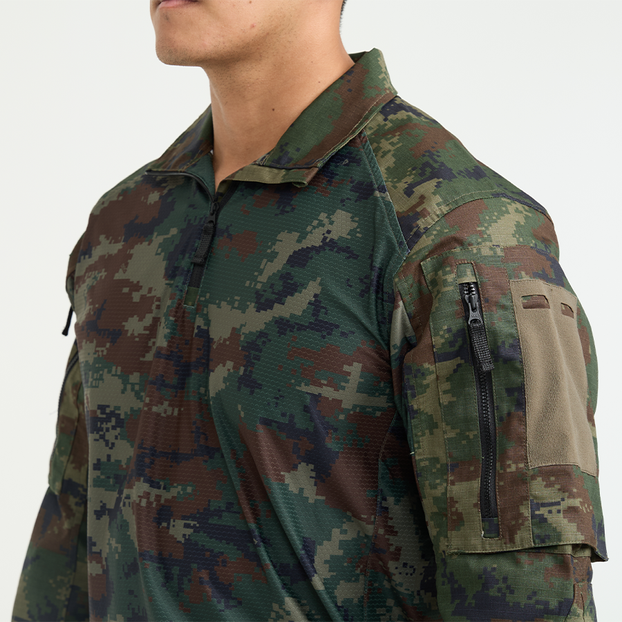 Valor PX - NATIVE COMBAT SHIRT, camouflage combat shirt, navy