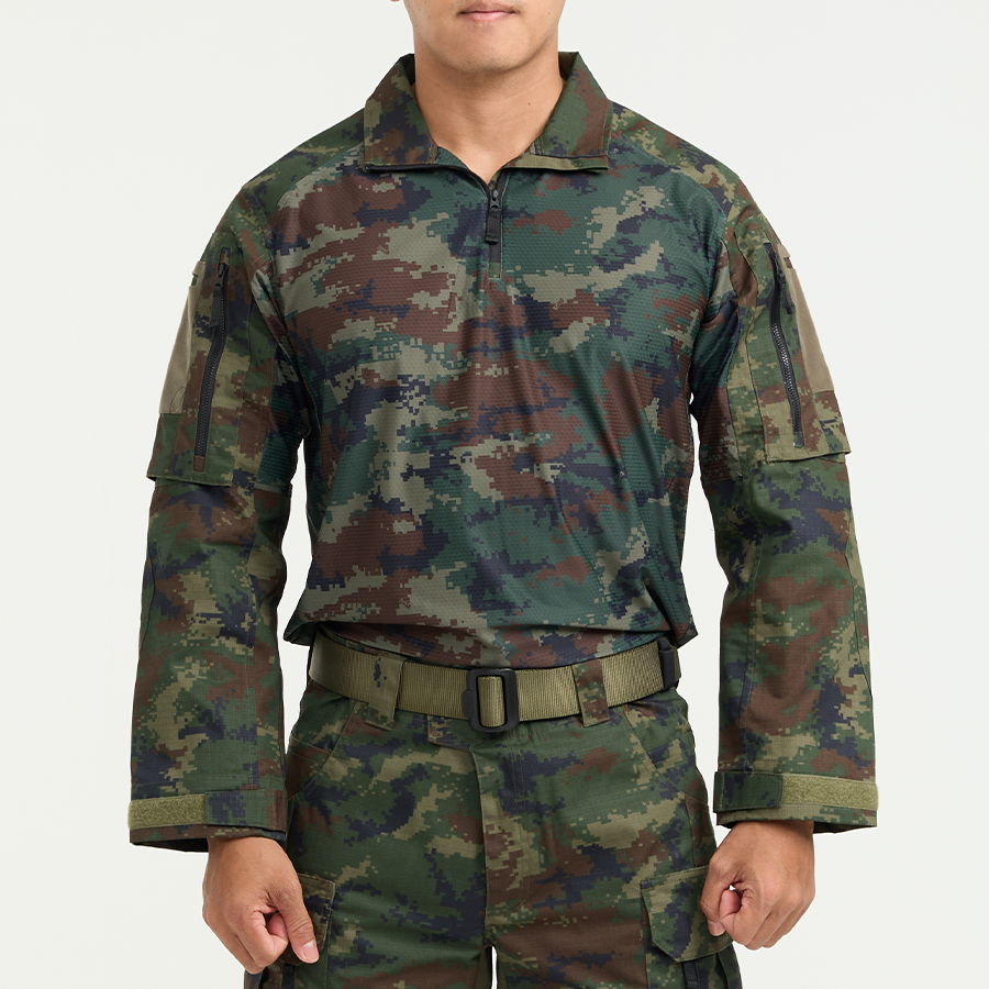 เสื้อทหาร VALOR PX - Native Combat Shirt เสื้อคอมแบทลายพราง ทหารเรือ