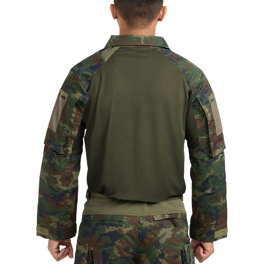 Valor PX - NATIVE COMBAT SHIRT, camouflage combat shirt, navy