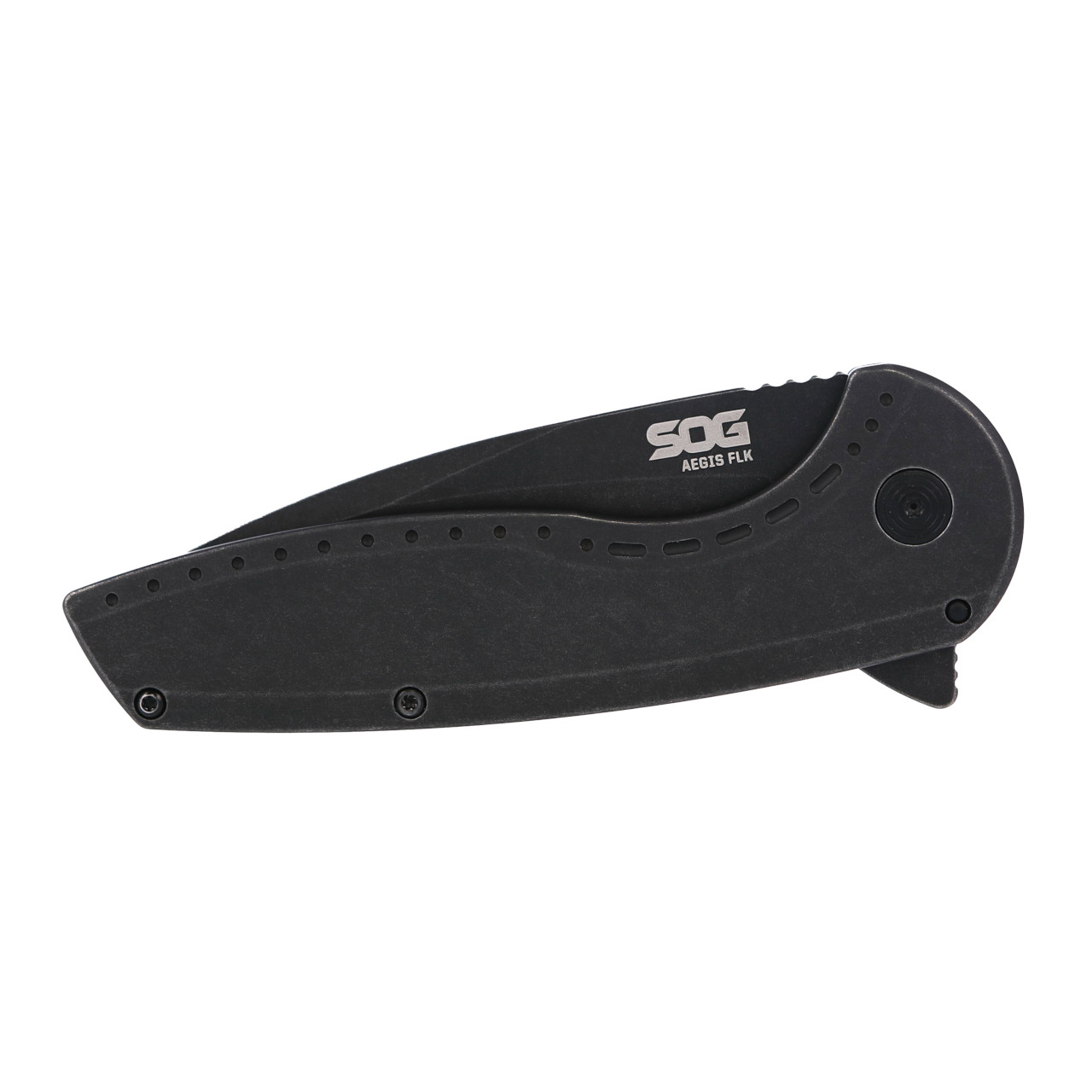 SOG - Aegis FLK 2.0 Stnwash Drop Point - BLACK