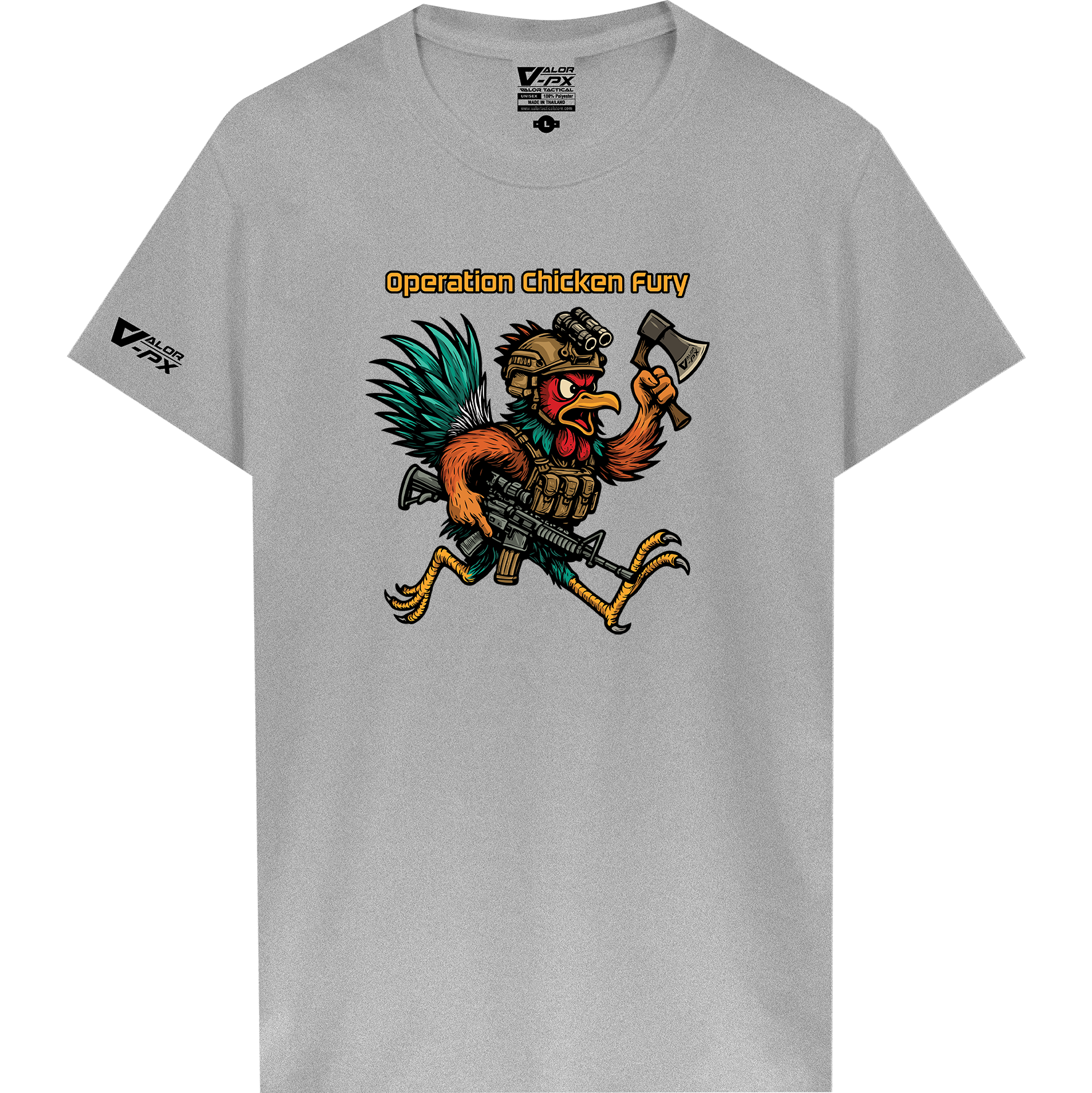 เสื้อยืดสกรีนลาย VALOR PX -  Operation Chicken Fury T-Shirt เสื้อใส่เที่ยว ลายกราฟิก