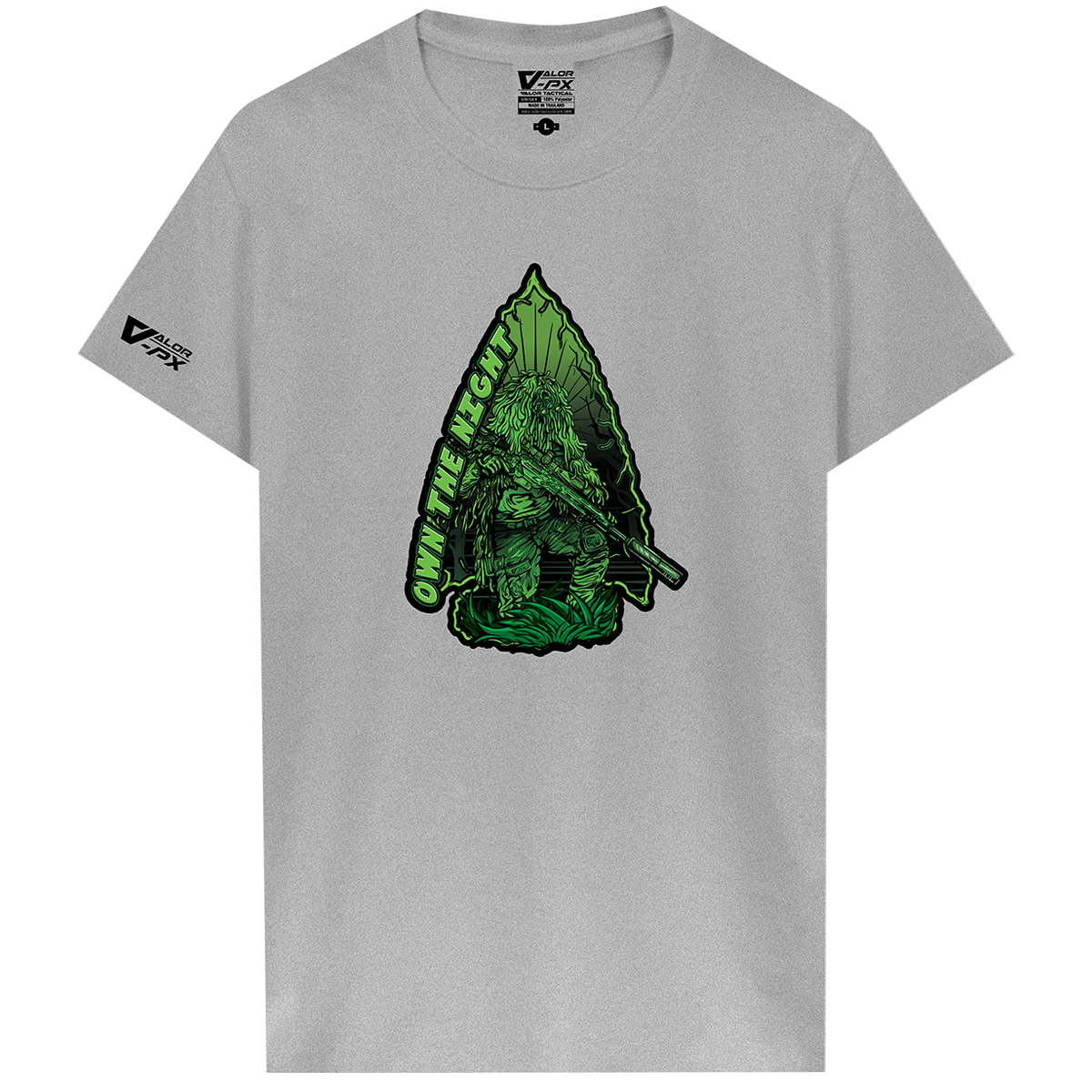 เสื้อยืดสกรีนลาย VALOR PX - OWN THE NIGHT T-Shirt เสื้อใส่เที่ยว ลายกราฟฟิค