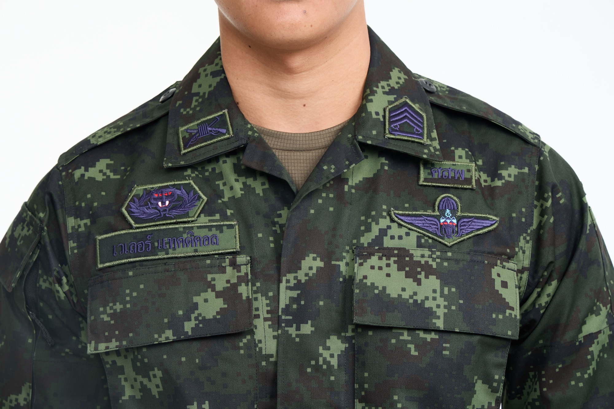 VALOR PX - Standard BDU ชุดเครื่องแบบทหารบก พร้อมปักชื่อ+เครื่องหมาย