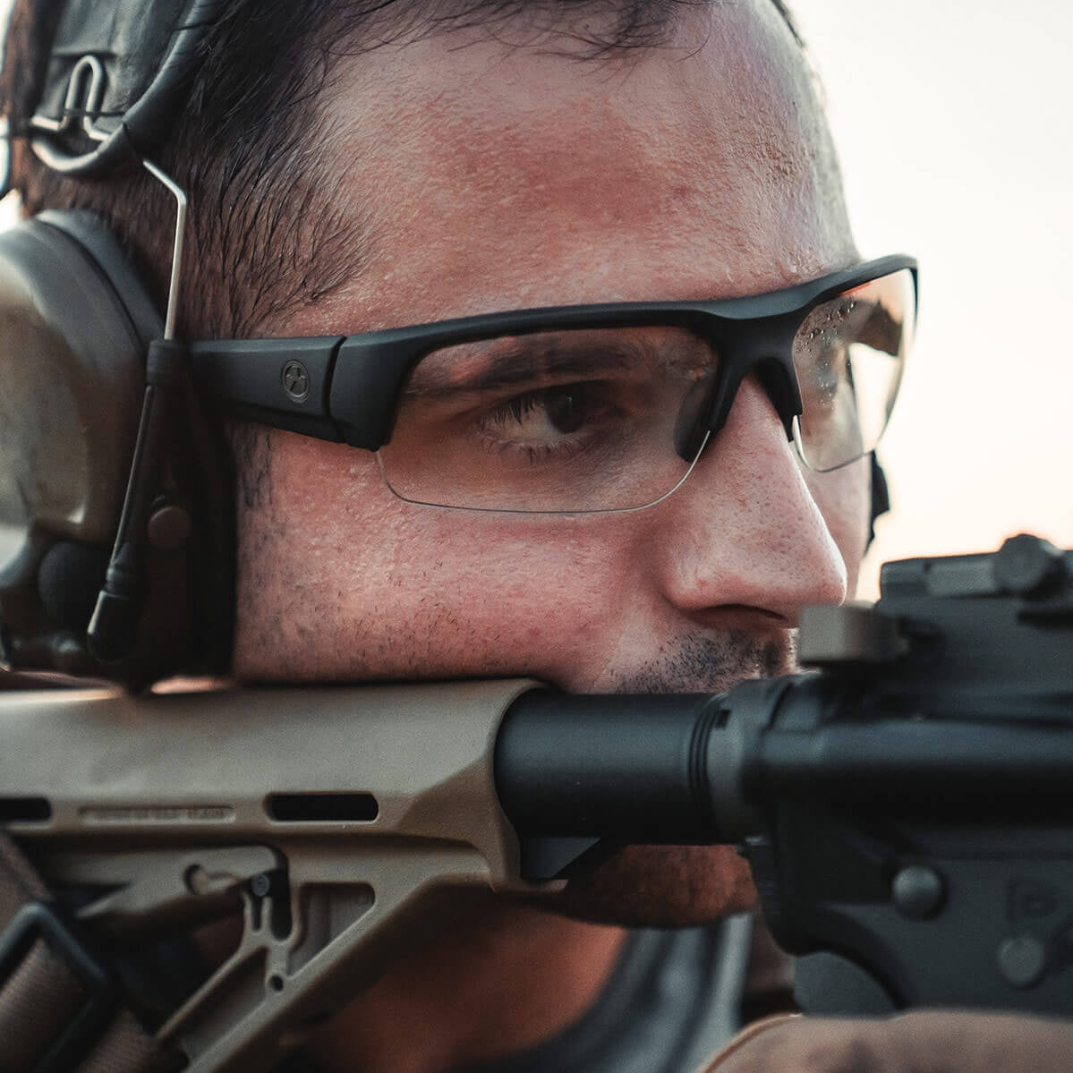 Magpul Helix Eyewear - Black Frame, Clear Lens