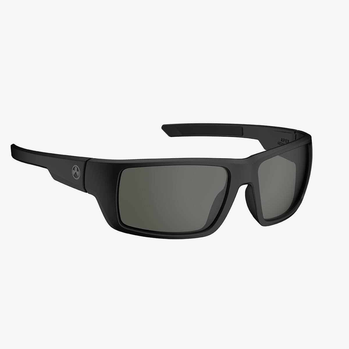 Magpul Apex Eyewear, Polarized Black Frame, Gray Green Lens