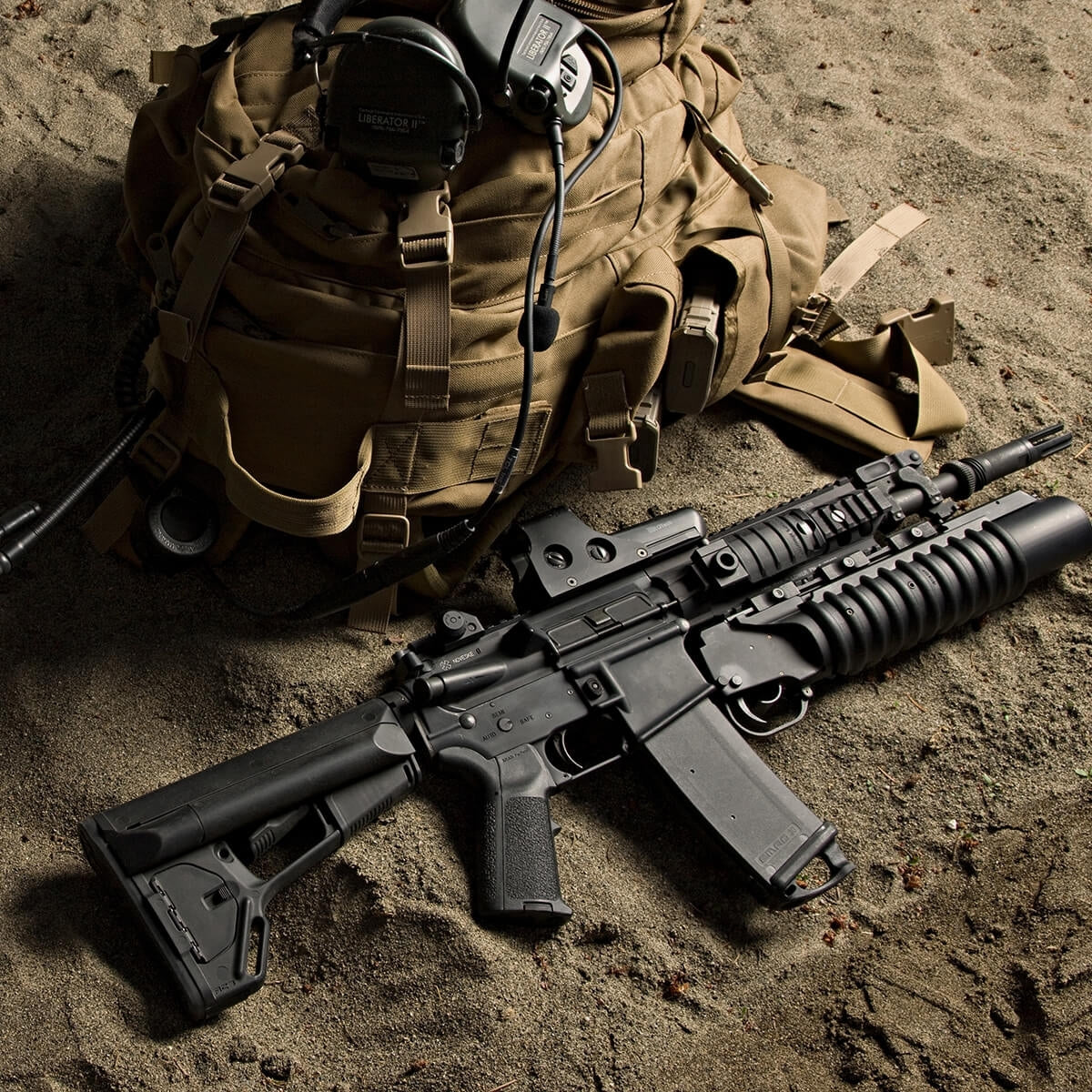 พานท้าย Magpul - ACS Carbine Stock - Mil-Spec พานท้าย สำหรับปืน AR15/M4