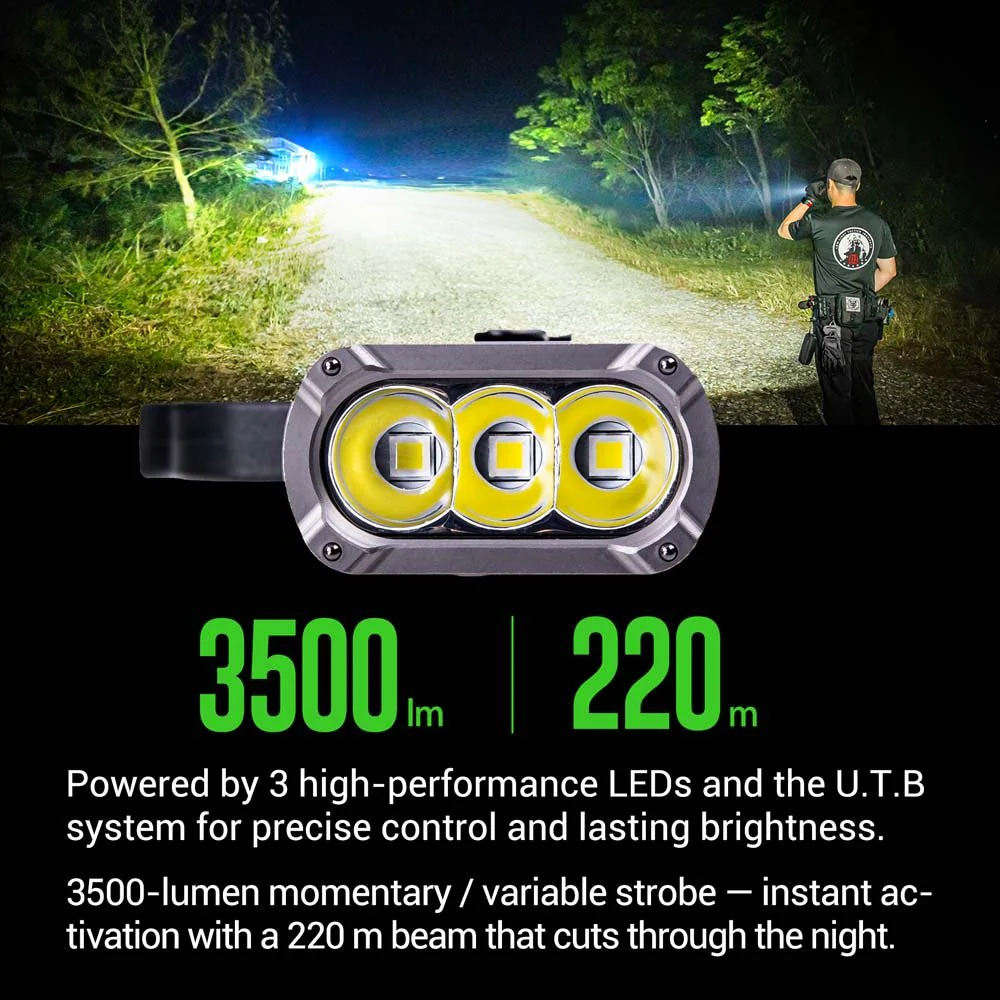 Nextorch TA70 Ultra-Slim Tactical EDC Flashlight - close up