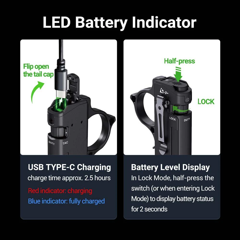 Nextorch TA70 Ultra-Slim Tactical EDC Flashlight