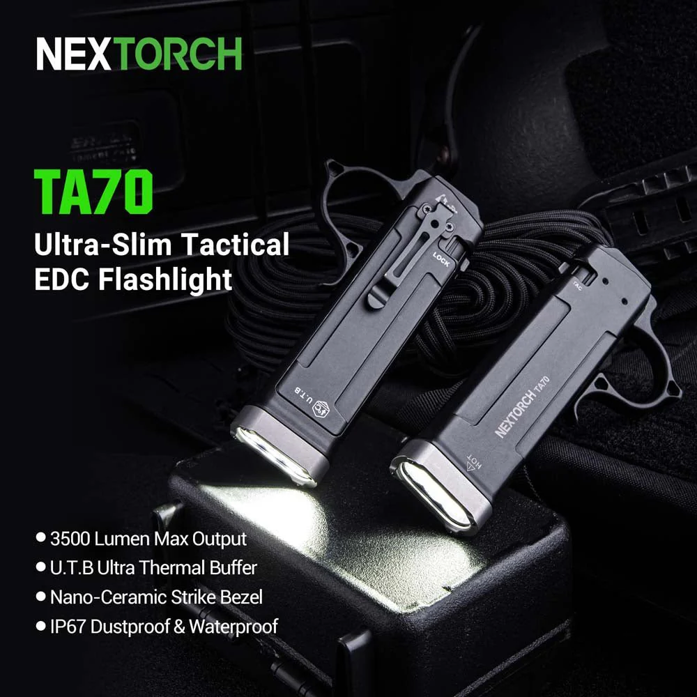 Nextorch TA70 Ultra-Slim Tactical EDC Flashlight - image 8