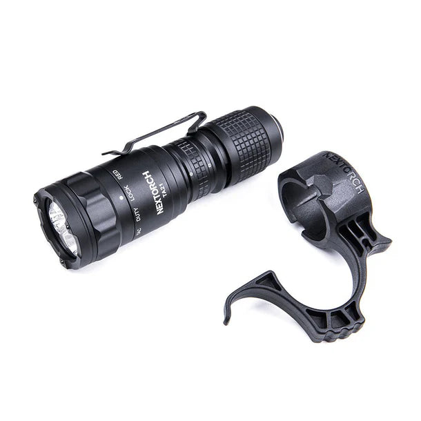 Nextorch - TA21 Pocket Carry Tactical Flashlight Set (Red /White) dual light source