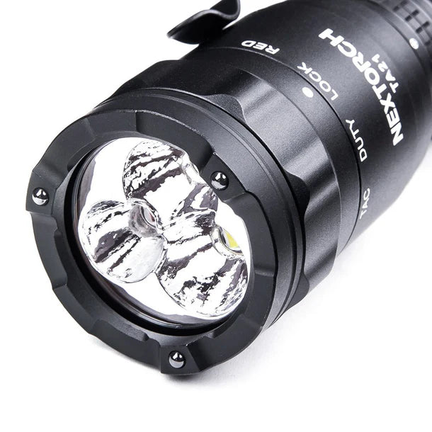 Nextorch - TA21 Pocket Carry Tactical Flashlight Set (Red /White) dual light source
