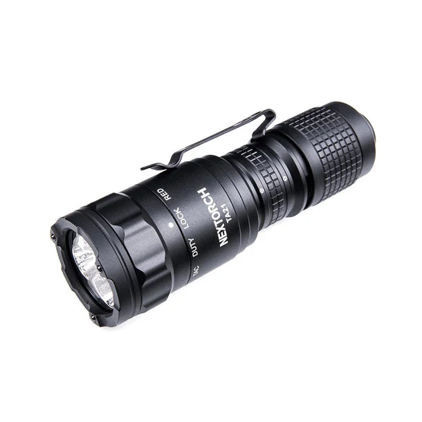 Nextorch - TA21 Pocket Carry Tactical Flashlight Set (Red /White) dual light source