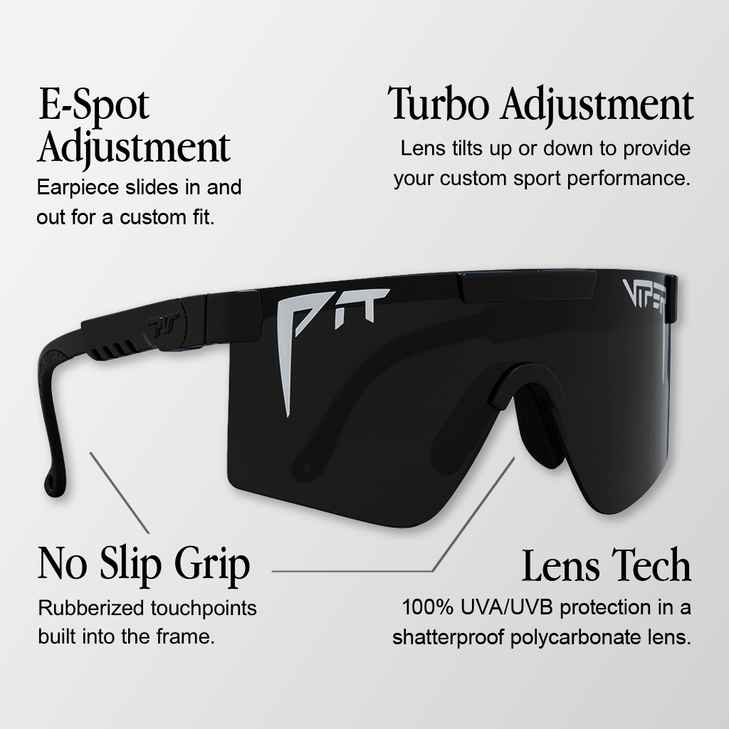 Pit Viper - The Cowabunga Original, HDPV Polarized Blue-Green, Size Narrow