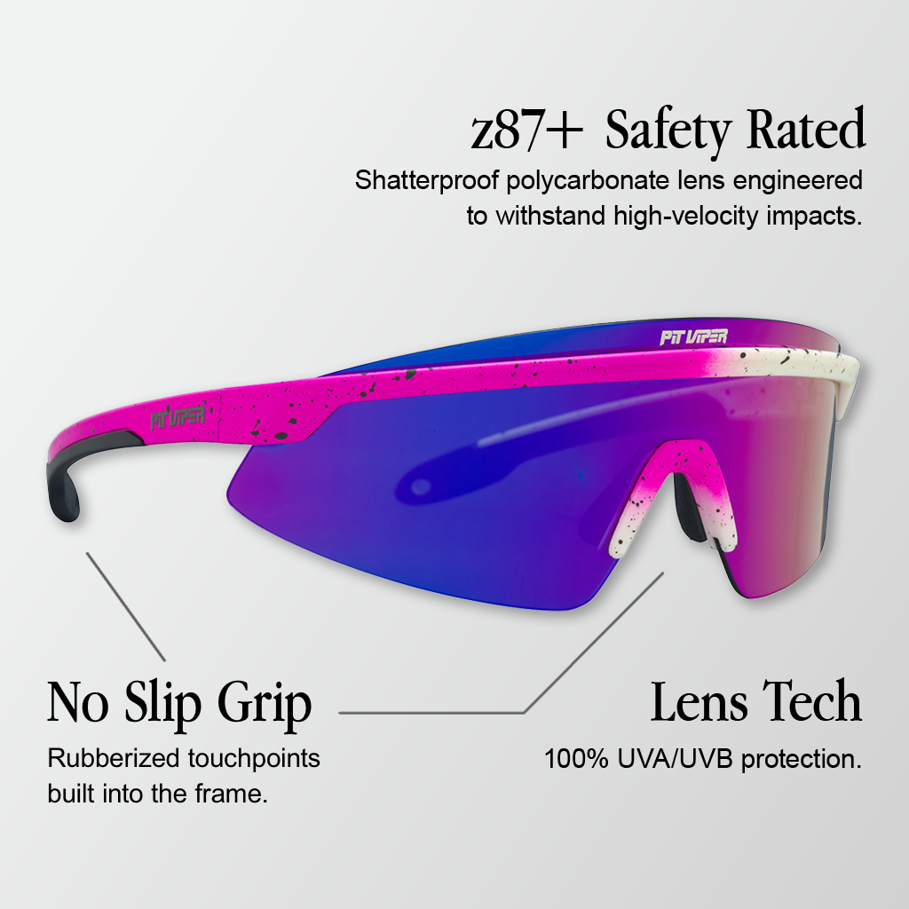 Pit Viper - The Domestique Skysurfer, Z87+ Pink- Purple