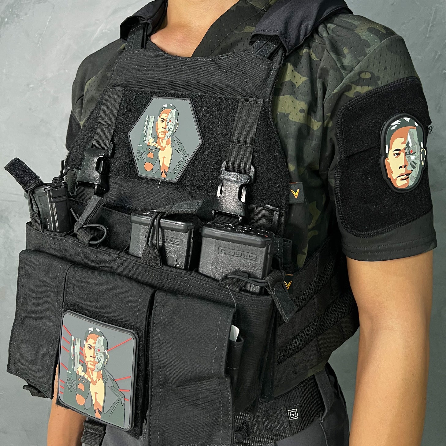 แพทซ์เวลโคร VALOR PX - PVC Patches จอมพล ป. T800 หกเหลี่ยม - Valor Story อาร์มพีวีซี ติดแขน