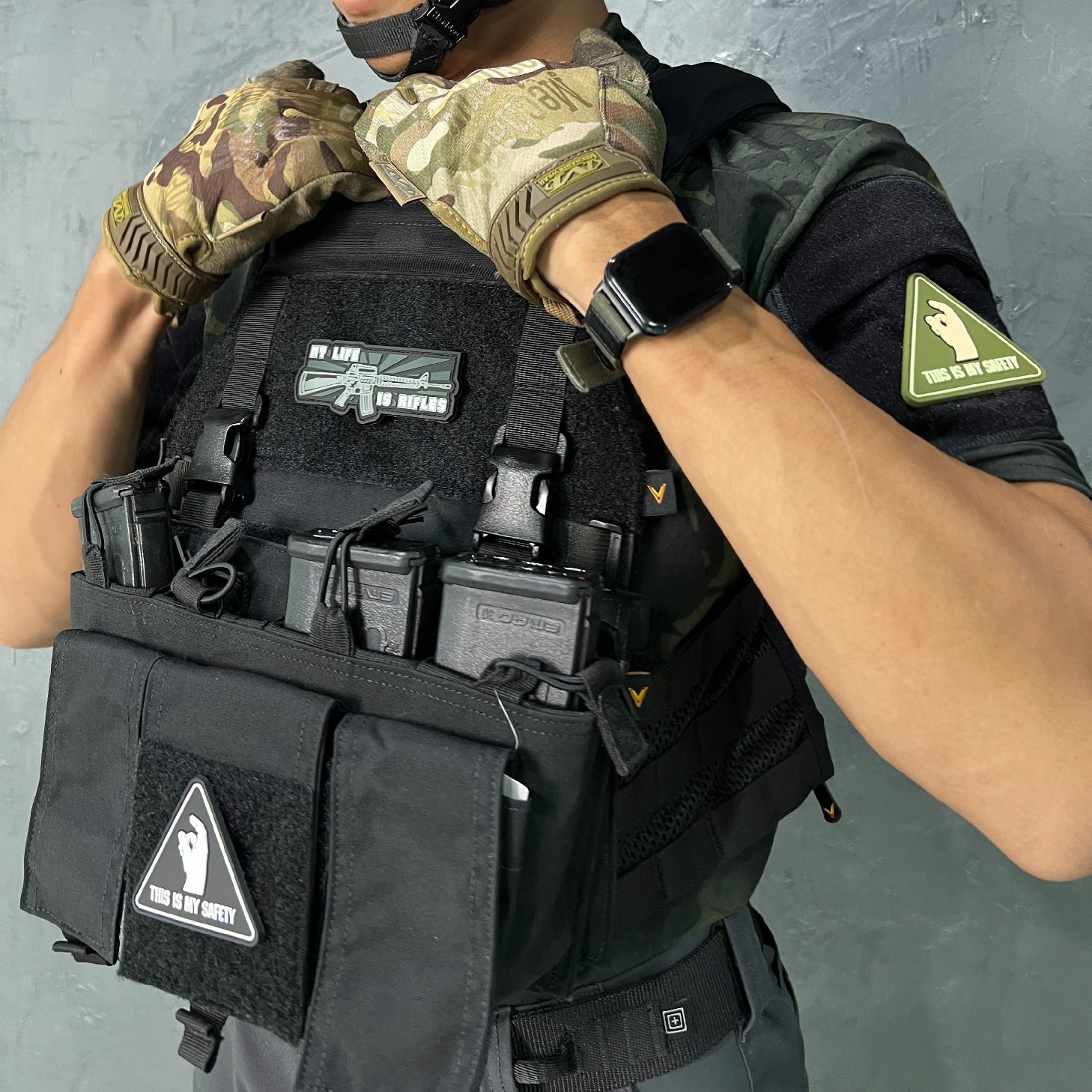 แพทซ์เวลโคร VALOR PX - PVC Patches this is my safety - Ranger green อาร์มพีวีซี ติดแขน