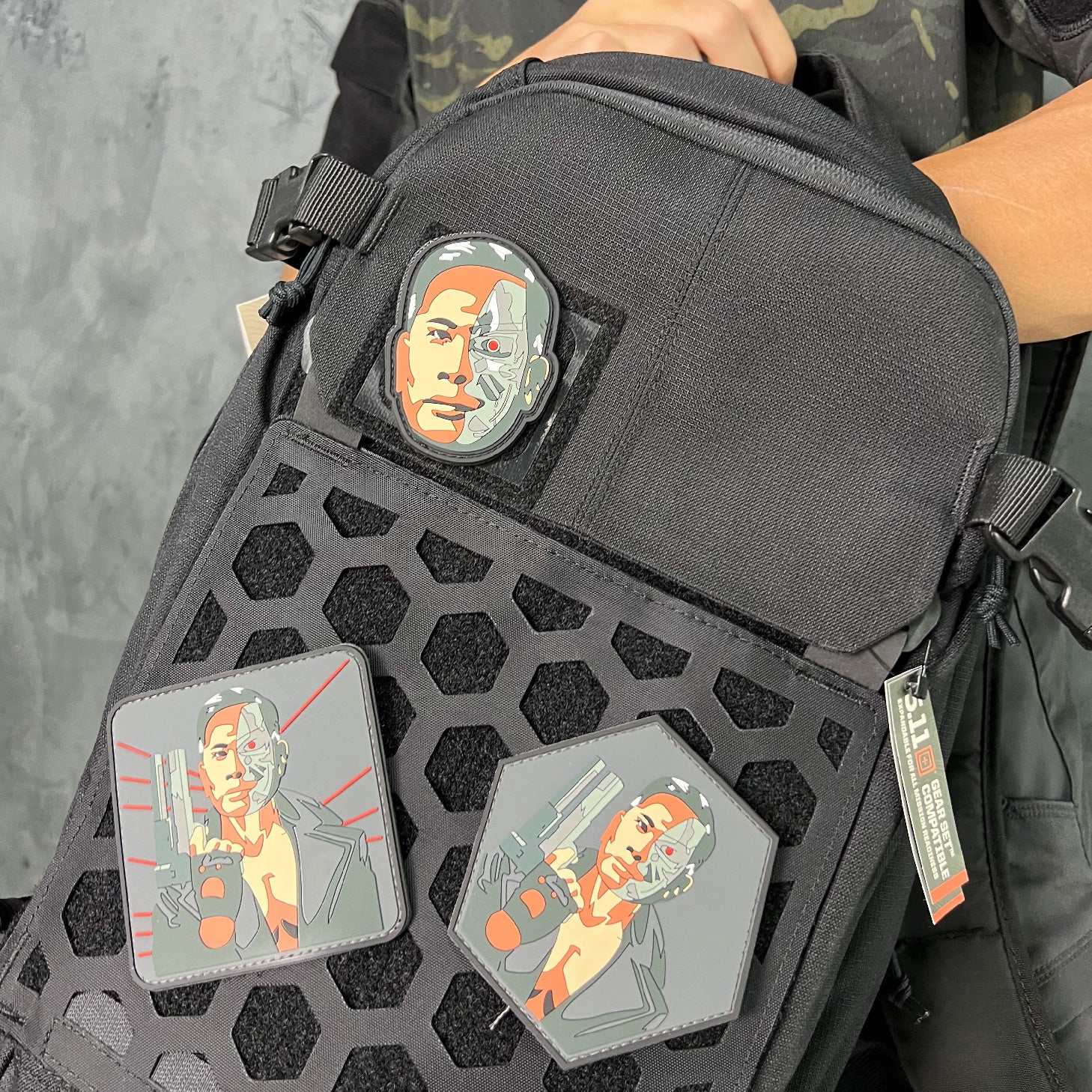 แพทซ์เวลโคร VALOR PX - PVC Patches จอมพล ป. T800 หกเหลี่ยม - Valor Story อาร์มพีวีซี ติดแขน