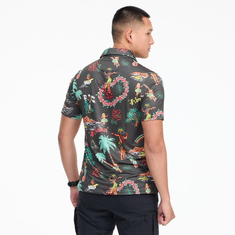เสื้อฮาวาย VALOR PX - Aloha Vibe Polo Hawaii Shirts เสื้อใส่เที่ยว