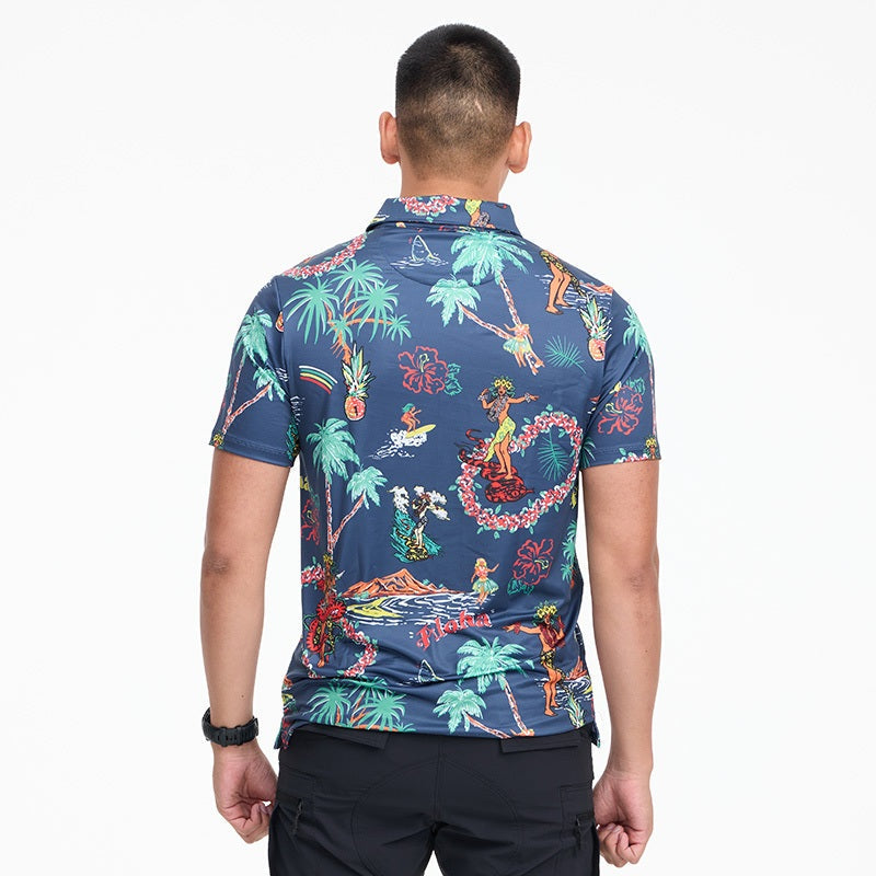 เสื้อฮาวาย VALOR PX - Aloha Vibe Polo Hawaii Shirts เสื้อใส่เที่ยว