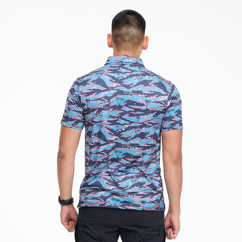 เสื้อฮาวาย VALOR PX - It's Time Polo Hawaii Shirt เสื้อใส่เที่ยว