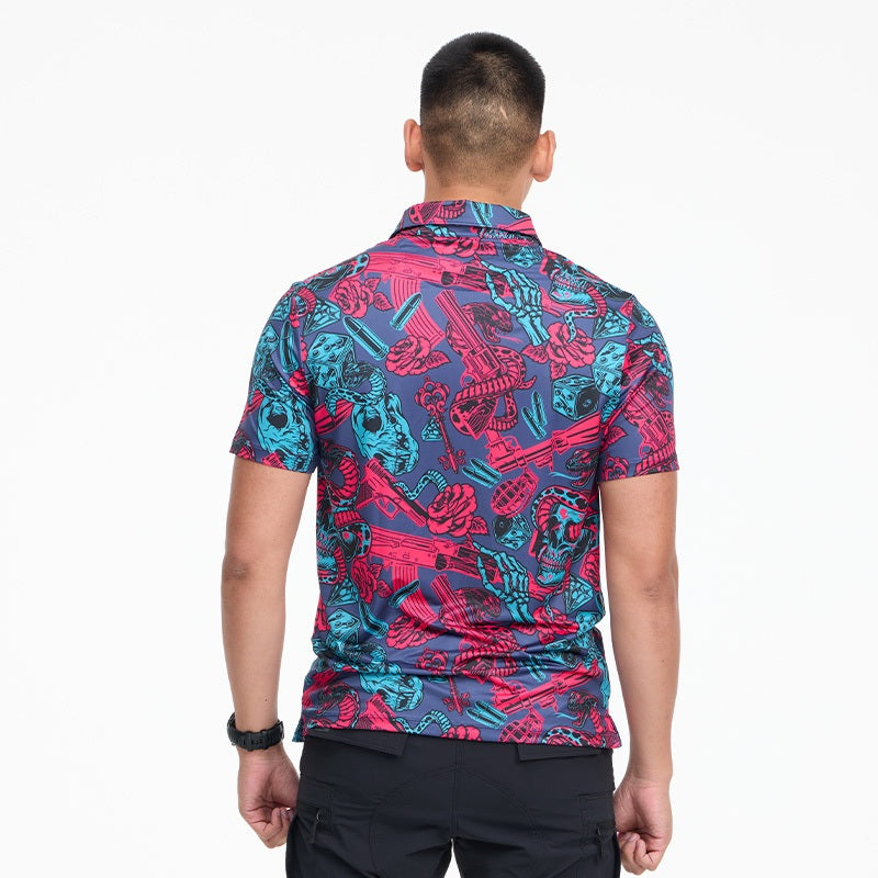 เสื้อฮาวาย VALOR PX - Venom Royale Polo Hawaii Shirt เสื้อใส่เที่ยว