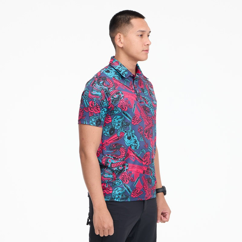 เสื้อฮาวาย VALOR PX - Venom Royale Polo Hawaii Shirt เสื้อใส่เที่ยว