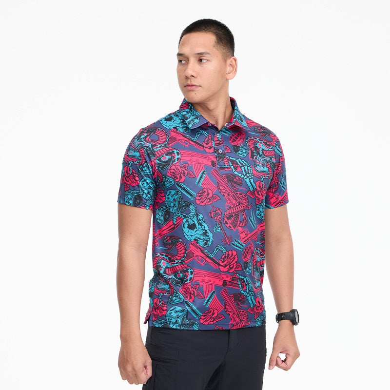 เสื้อฮาวาย VALOR PX - Venom Royale Polo Hawaii Shirt เสื้อใส่เที่ยว