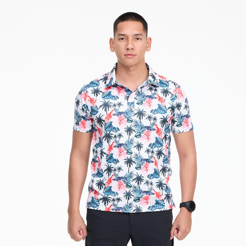 เสื้อฮาวาย VALOR PX - Sniper Vibe Polo Hawaii Shirt เสื้อใส่เที่ยว