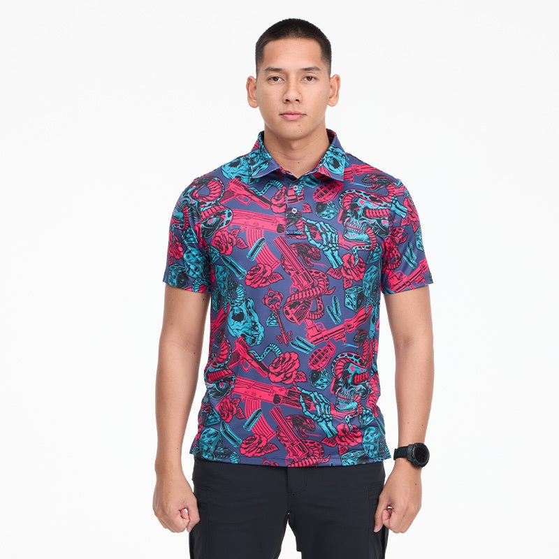 เสื้อฮาวาย VALOR PX - Venom Royale Polo Hawaii Shirt เสื้อใส่เที่ยว