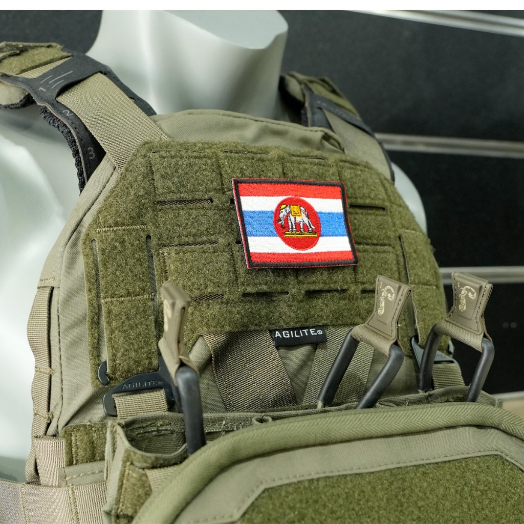 VALOR PX - Embroidered Patch Red "Thai flag" Thai Royal Navy Flag