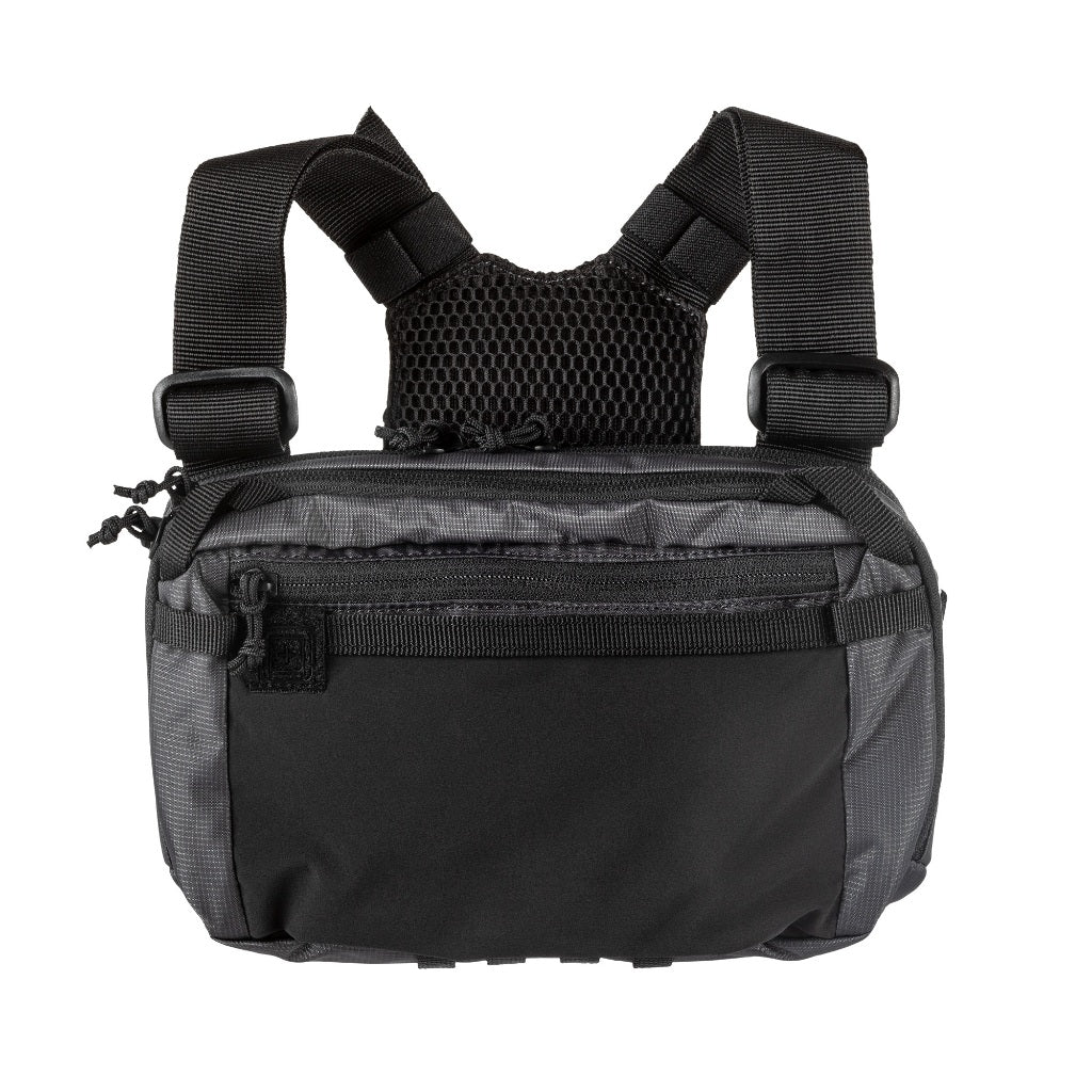 5.11 - Skyweight Survival Plus Chest Print กระเป๋าทรงมาตรฐาน สีดำ เห็นมุมมองภาพด้านหน้าชัดเจน