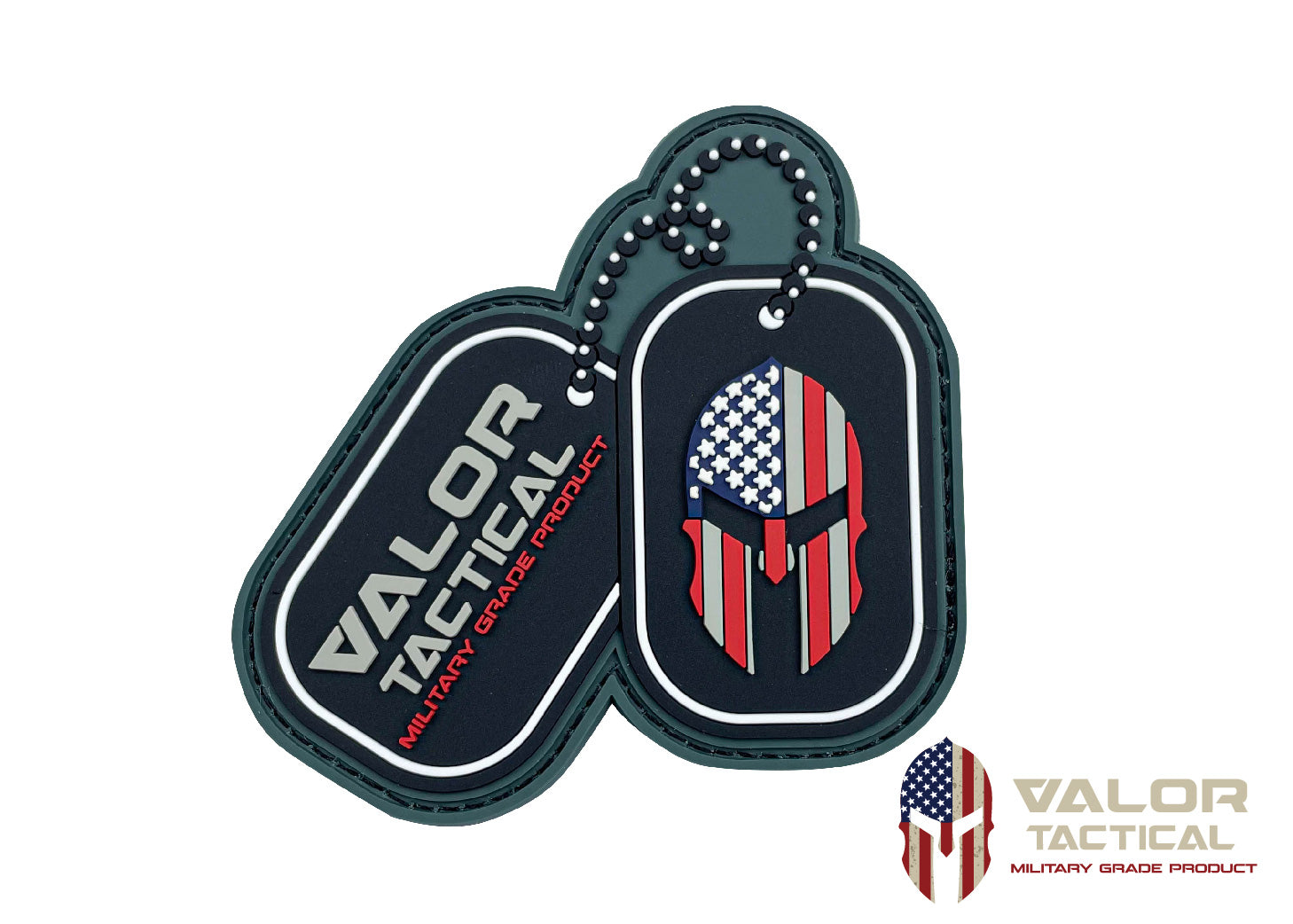 แพทซ์เวลโคร VALOR PX - PVC Patches Dogtag Valor Logo อาร์มพีวีซี ติดแขน