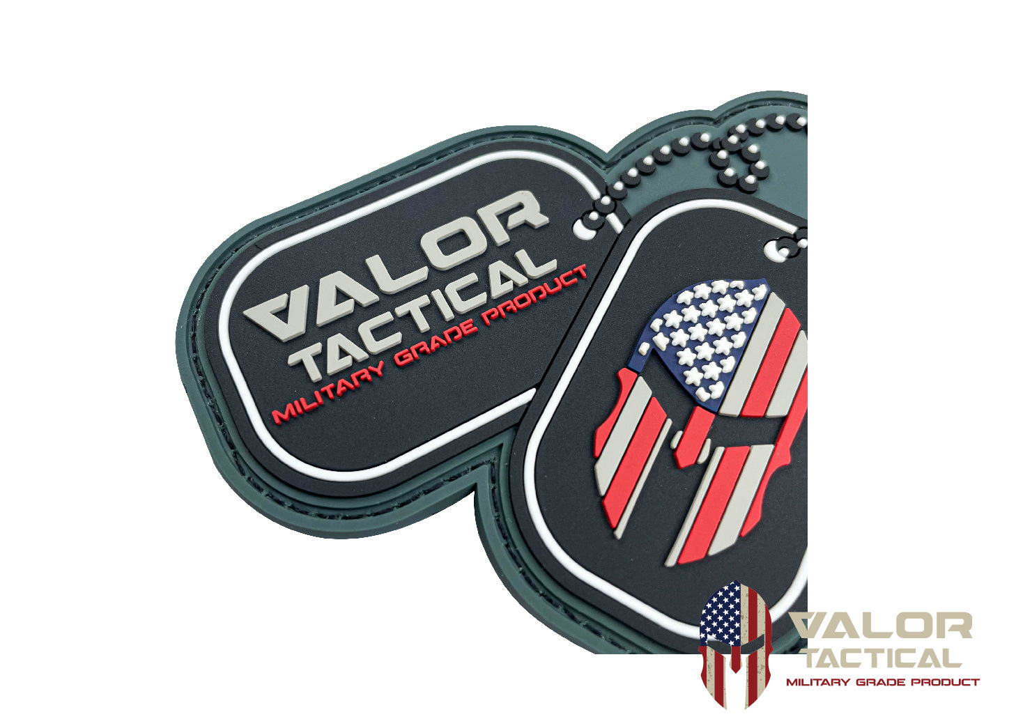แพทซ์เวลโคร VALOR PX - PVC Patches Dogtag Valor Logo อาร์มพีวีซี ติดแขน