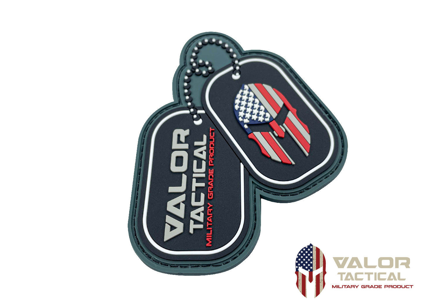 แพทซ์เวลโคร VALOR PX - PVC Patches Dogtag Valor Logo อาร์มพีวีซี ติดแขน