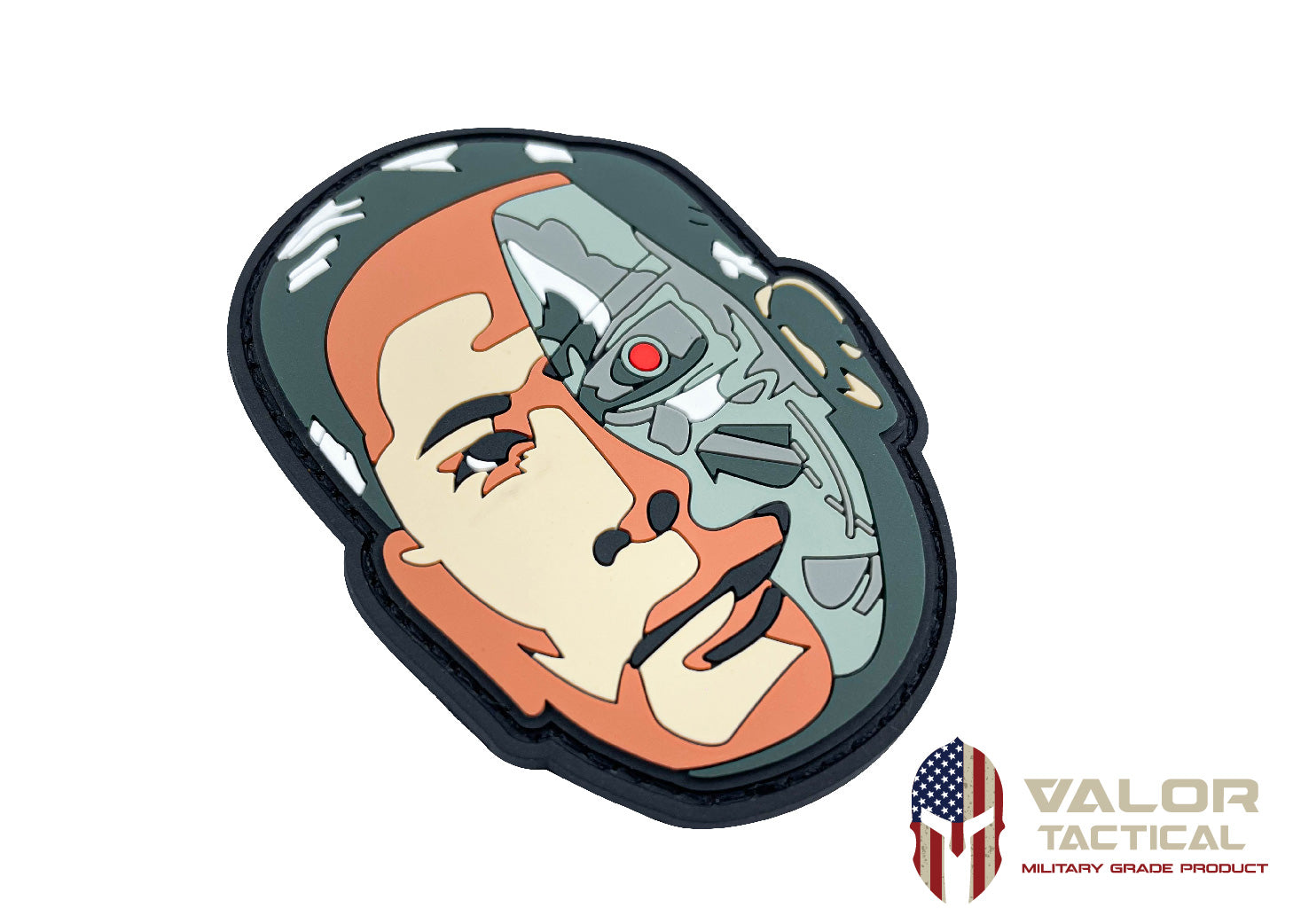 แพทซ์เวลโคร VALOR PX - PVC Patches จอมพล ป. T800 Head - Valor Story อาร์มพีวีซี ติดแขน