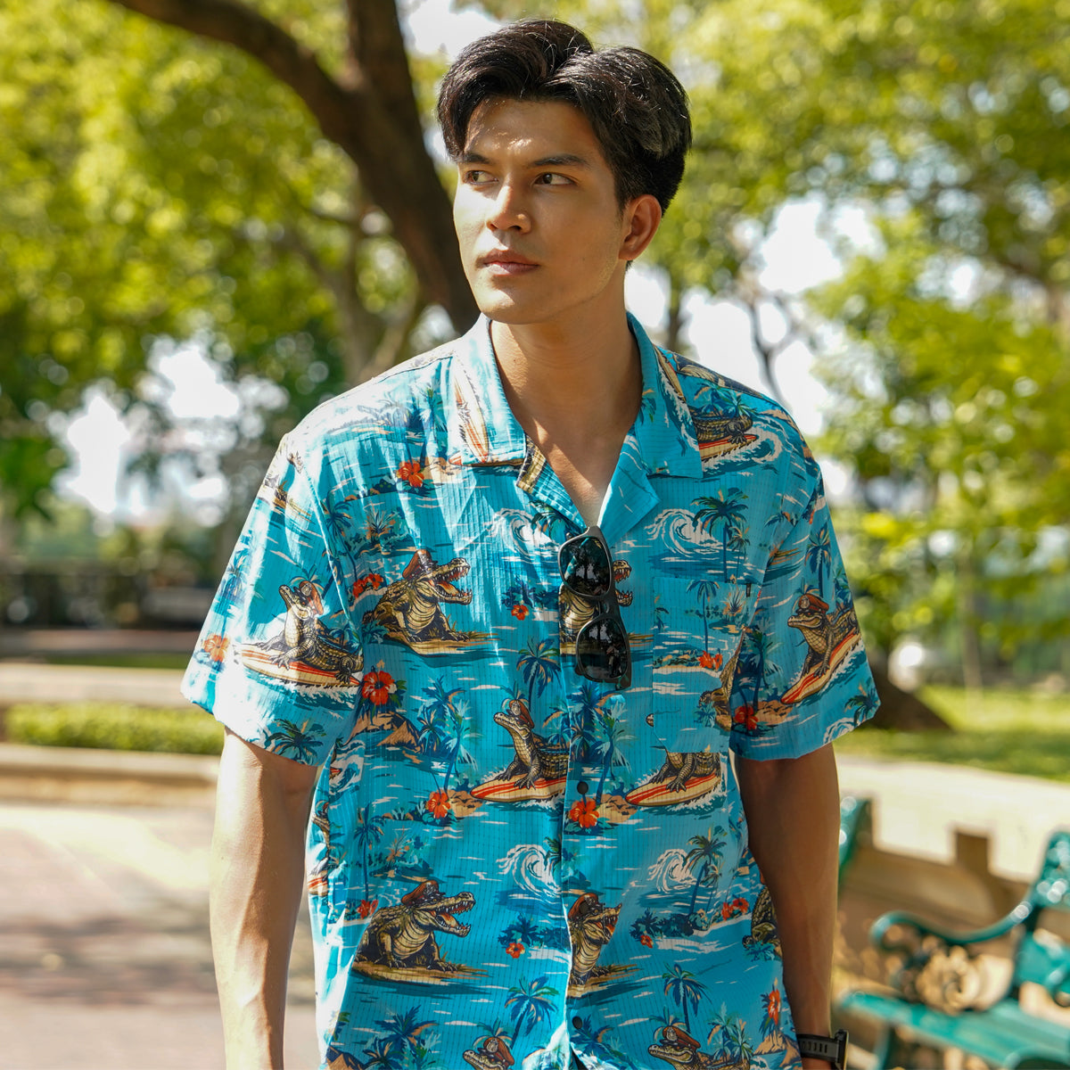 หรวจลาว - แข่น้ำเค็ม Hawaii Shirt