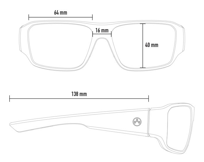 Magpul - Rift Eyewear - Black Frame, Gray Lens