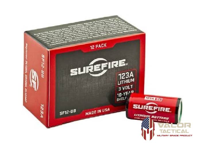 SUREFIRE - 123A LITHIUM BATTERIES PACK ( 12PC / PACK )