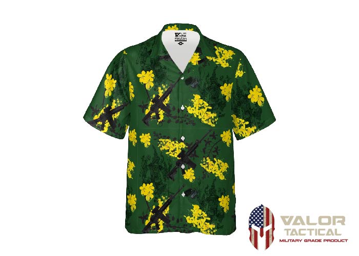 Valor PX Hawaii Shirt - ทศกันฐ์ลั่นไก [Green]