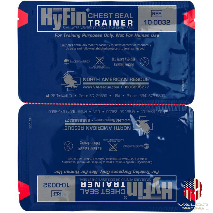 North American Rescue - Dressing, Chest seal - Hyfin Trainer Twin Pack
