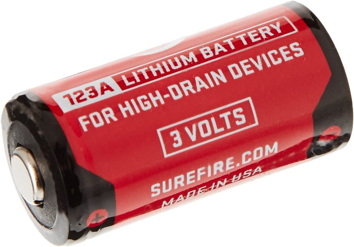 SUREFIRE - 123A LITHIUM BATTERIES PACK ( 12PC / PACK ) - side view