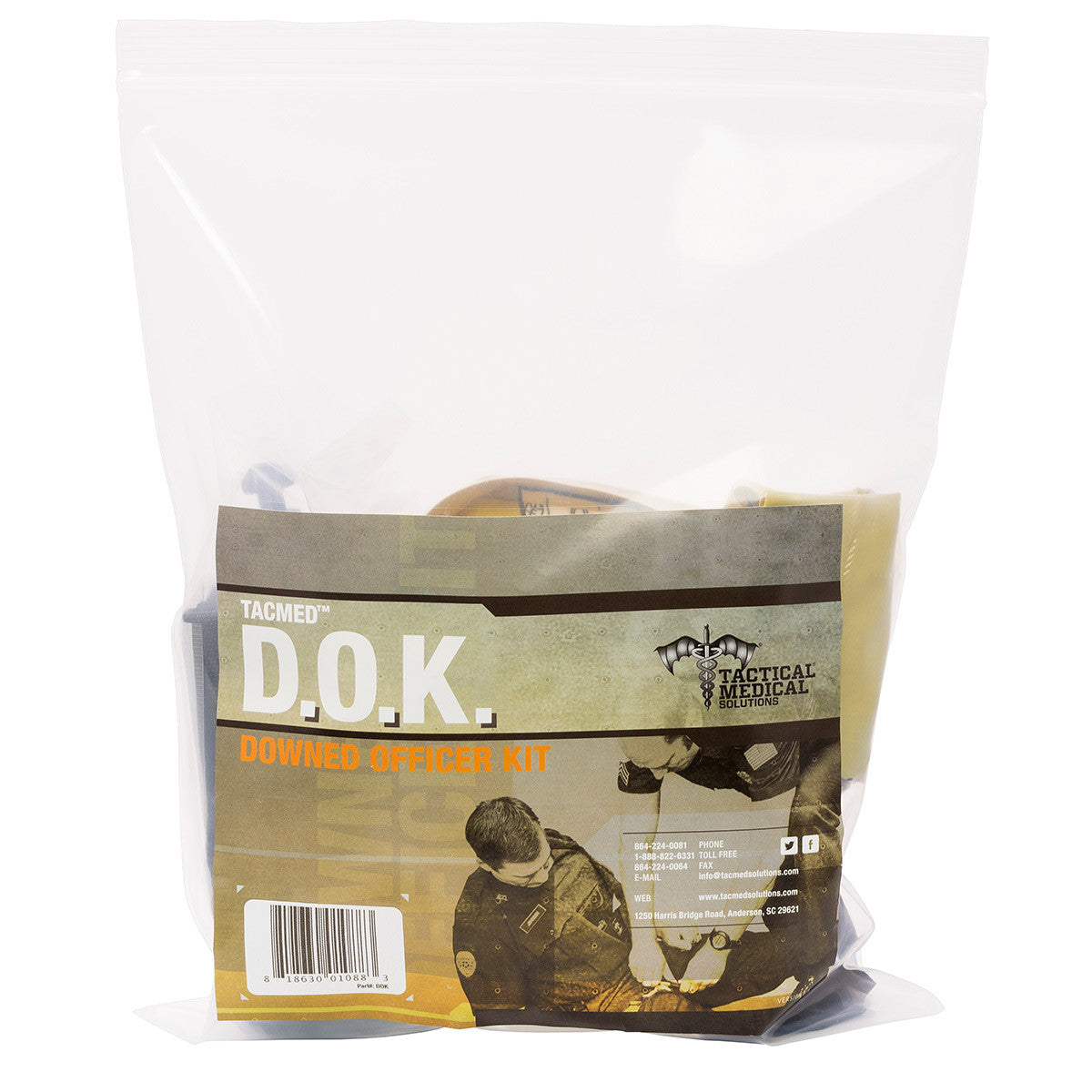Tactical Medical Solution - DOK [ Downed Officer Kit with Cellox 15g ]