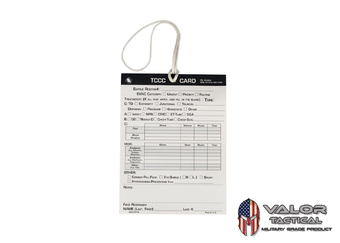 North American Rescue - CARD, Combat Casualty Document Tool
