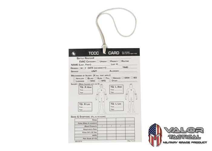 North American Rescue - CARD, Combat Casualty Document Tool
