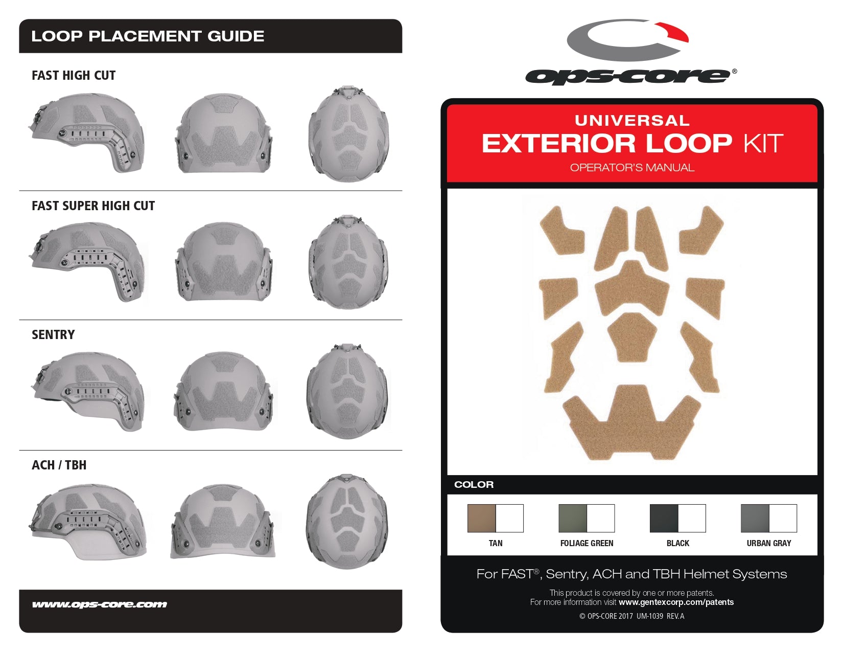 Ops Core - UNIVERSAL EXTERIOR LOOP KIT