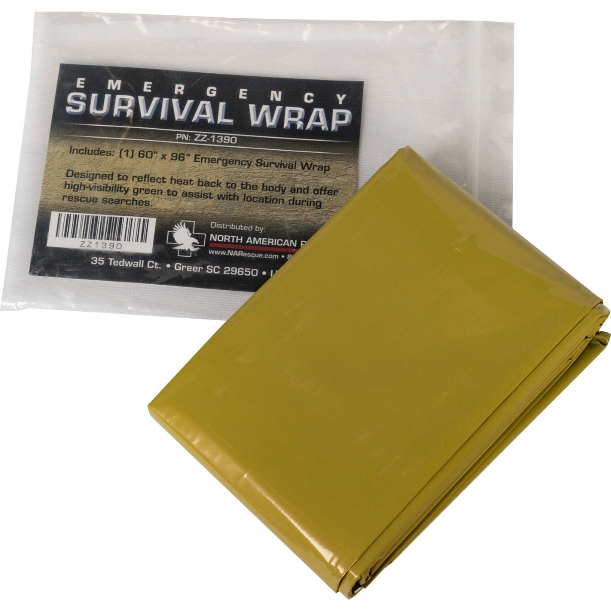 North American Rescue Emergency Survival Wrap