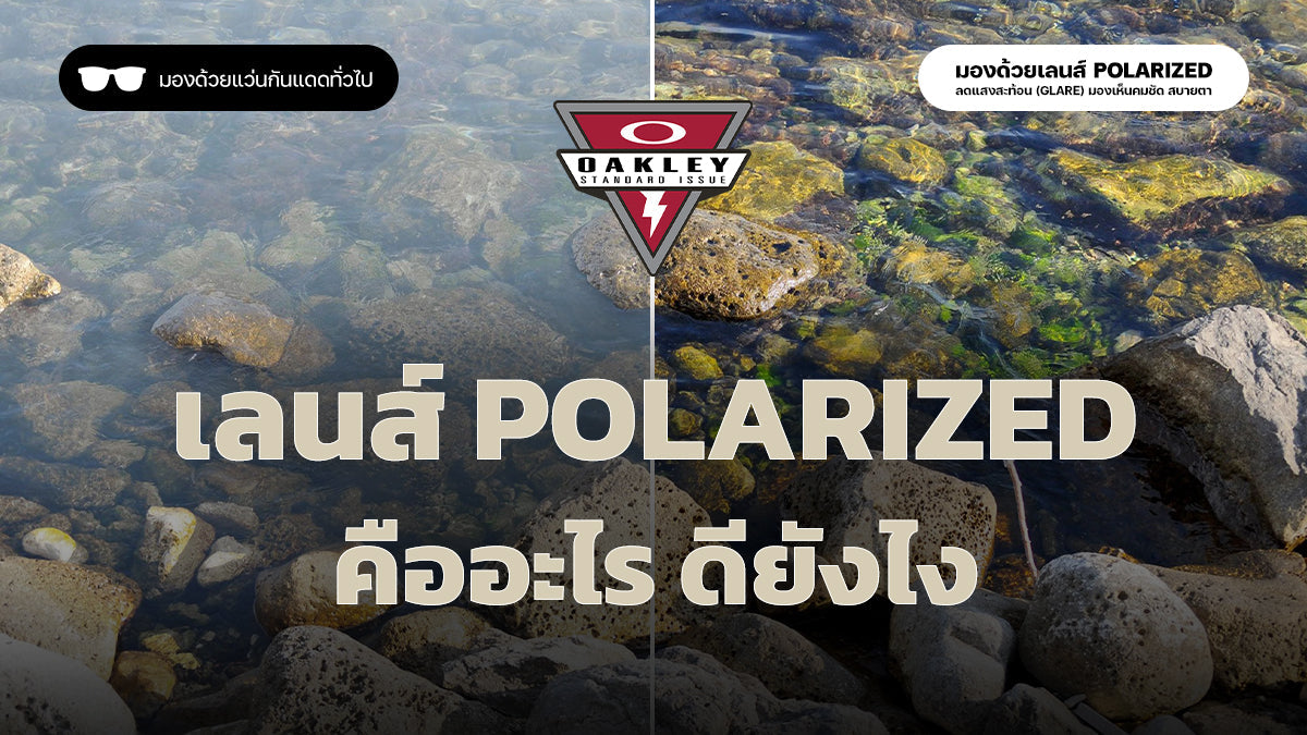 เลนส์ Polarized คืออะไร มีข้อดียังไง แว่นตามาตรฐาน จาก Oakley SI 
